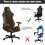 Leopard Print Gaming Chair Cover Breathable Removable 2 4