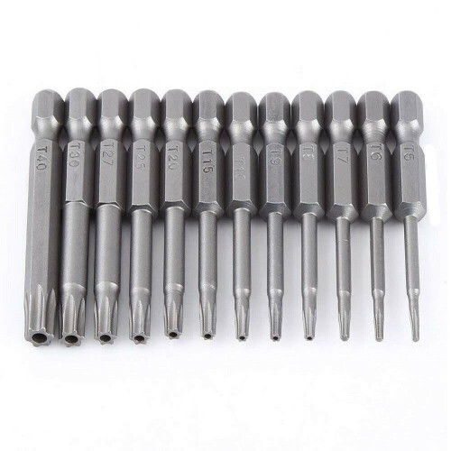 Versatile 1/4 Inch Hex Shank Torx Bits Set for General Tool Use in Construction Sites 1