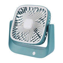 Mini ventilador de mesa com inclinação de 90, 3 velocidades, ultra silencioso e com fluxo de ar potente — perfeito para quarto/escritório.