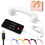 Telefone fixo retrô com fio, receptor USB/Tipo-C de 0,13 polegadas com microfone e alto-falante, compatível com iPhone e Android. 1