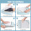 5 Set Compression Packing Cubes, Expandable Organizers for Travel Blue 3