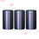 ULTNICE Kitchen Storage Tinplate Container Black 3Pcs 9x9x16cm 6
