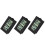 3Pcs Indoor Thermometer Hygrometer ABS Black 1