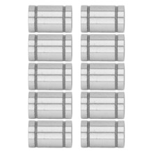 10Pcs LM6UU Linear Bearings Alloy Steel 6mm ID 12mm OD 19mm Length