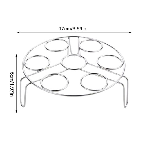 Egg Steamer Rack Stainless Steel for 7 Eggs 2