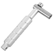 1Pack Drum Tuning Key Silver Aluminum Iron L Shaped Ergonomic Design for Acoustic and Electronic Drums