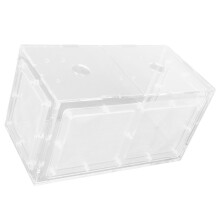 Transparent Acrylic Fish Breeding Box 20x10x11cm Incubator Mesh Aquarium
