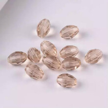 Cuentas sueltas de cristal facetado ovaladas Rugby de 8x6mm, 10x8mm y 13x10mm, lote al por mayor - 35# Champán claro - 13x10mm (10 piezas)