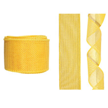 Decorative Ribbon 3M Roll Imitation Burlap Texture Ribbon For Gift Box Packaging Easter Party And Holiday Decorations Diy Craft Bow Decoration