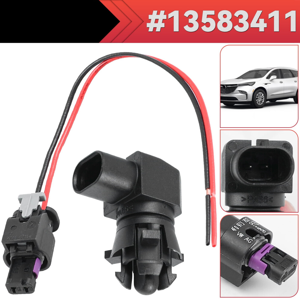 Ambient Air Temperature Sensor Plug Pigtail 13583411 For Buick Cadillac Gmc New 9065194473574