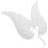 Angel Wings Christmas Tree Pendant White 3 pcs 1