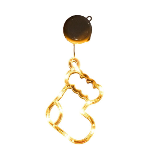 Battery-Powered Christmas Window Lights With Timer & Suction Cups - Warm White 1