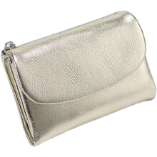 Joyfullygo Pebble Leather Wallet – RFID Blocking, Waterproof, Slim Bifold with 14+ Card Slots, Cash/Coins Pocket, Soft Genuine Leather