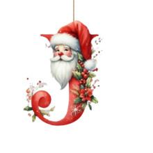 26-Letter Wooden Christmas Ornaments, Red Alphabet Tree Decor, Personalized Gifts – Compatible with All Standard Trees
