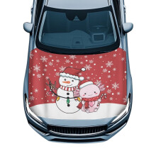 Car Hood Cover Weatherproof Axolotl Print 1 Piece