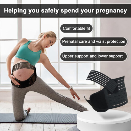Pregnancy Support Belt Adjustable Pelvic Maternity Belt XL 2