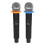 Wireless Microphone System Cordless, 40MHz, 50m Range, Rechargeable 14
