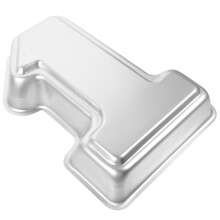 Moule à gâteau en métal en forme de chiffre 1, compatible micro-ondes, 1 pièce