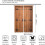 Barn Door Curtains Rustic Brown 42x63 in 2