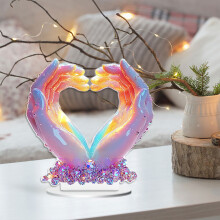 Valentine's Day Colorful Heart Acrylic Tabletop Decoration Valentines Day Decorations Table Centerpieces For Dining Room