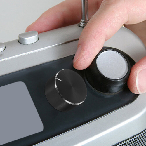 ibasenice 2Pcs Switch Knob Black Plastic Light Control Knob for Brightness Adjustment in Office Use 2