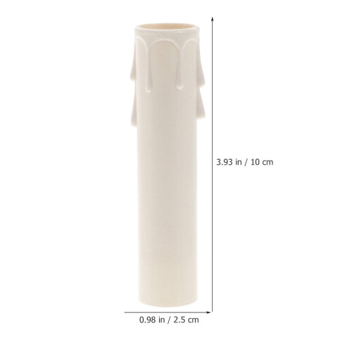 White Plastic Chandelier Candle Covers 15 pcs 1