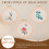 6-Pcs Solid Wood Adjustable Embroidery Hoop Set – Smooth Round Cross Stitch Frame, Multipurpose Ring for Needlework 5