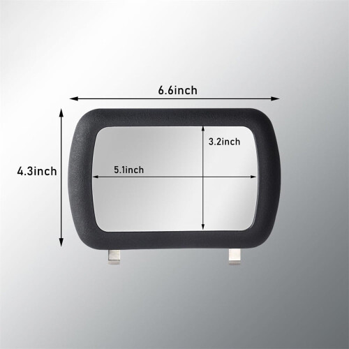 Car Vehicle Clip-on Sun Visor Vanity Mirror 2