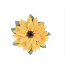Sonnenblumen-Türkranz, 42 cm (16,53 Zoll), gelber Landhauskranz für drinnen und draußen, Veranda im Landhausstil, Hochzeit und alle Jahreszeiten