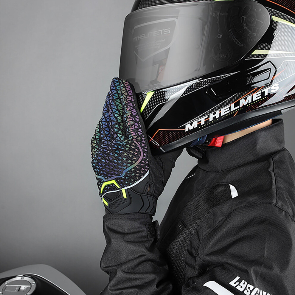 Clearance Sale!Highly Reflective Motorcycle Gloves Womens Riding Gloves Motorcycle Cushioned Tpu Casing Summer, Hand Protection Equipment 25*20*6 9180435438416