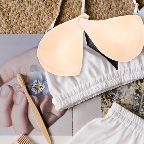Swimsuit Cups Insert Bra Cups Inserts Polyester 4Pcs Natural Shape Women Beach 2