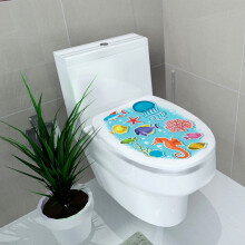 Toilet Stool Sticker Mixed Designs WC Pedestal Pan Cover