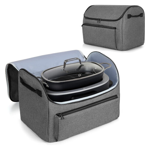 Practical Oversized Slow Cooker Organizers Case With Zippered Compartment and Padded Protective Lining Daily Use 2