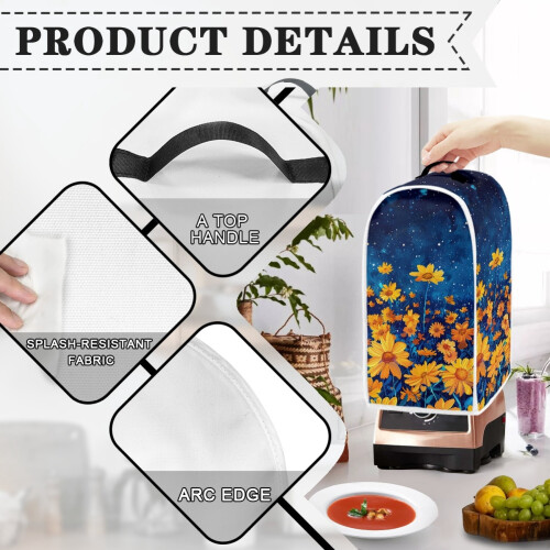 Fitted Polyester Blender Covers with Easy to Install for Home Kitchen 2