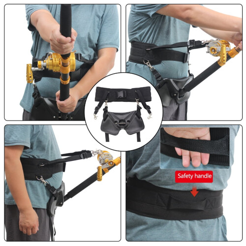 Fishing Rod Holder Belt Adjustable Waist Mount 1