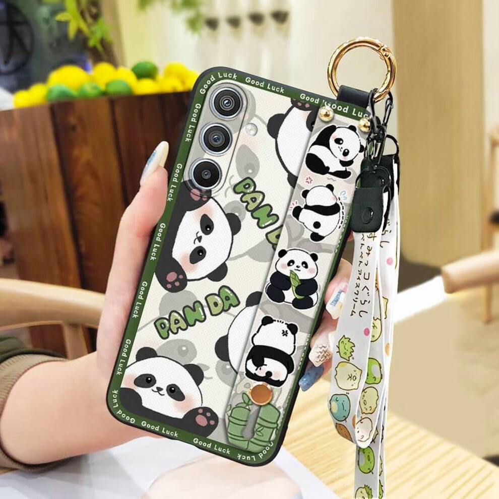Silicone Phone Case For Samsung Galaxy S25 Â Anti-Knock, Dirt-Resistant, Waterproof, With Wristband & Panda Design 9065194475004