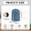 Univesal Mixer Blender Cover Square Dot Pattern Design for Dustproof Polyester Protects Against Scratches 5