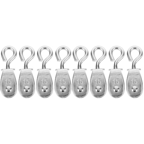 Crane Wire Rope Pulley Steel Roller System 8 pcs 2