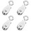 Crane Wire Rope Pulley Steel Roller System 8 pcs 5