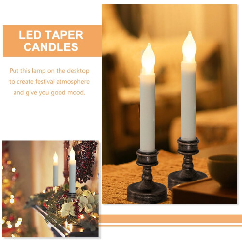 Party Lamp Long Candle Light Coffee Decor Indoor Set 1 1