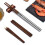 Foldable Chopsticks with Protective Case Detachable Foldable Chopsticks Practical Tableware Travel Friendly Utensils 7