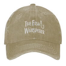 Șapcă de baseball cu bor curbat reglabil, imprimare vintage cu imprimeu The Fish Whisperer, șapcă de pescuit pentru bărbați și femei