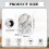 Marble Pattern Mixer Cover 1pc Fitted for Household 6