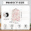 Multifunctional Kitchen Blender Dust Covers with Kitchen Appliance Protections Polyester Dust Cover, Rose 6