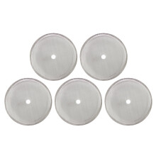 5 Pcs Practical French Press Replacement Coffee Filter Mesh Reusable Stainless Steel for 1000ml 34oz 8 Cup Coffee Makers