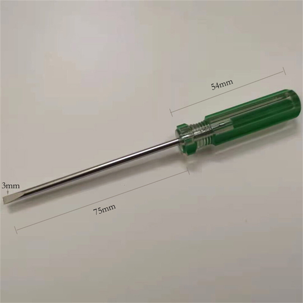 Clearance! 3Mm & 2.5Mm Straight Edge Flat Screwdriver, Terminal Screwdriver, Green Â 1Pc 9101399514091