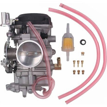 Nouveau filtre à carburant et bougie d'allumage pour carburateur compatible avec Dyna Electra Glide 40 mm CV Performance Tuned Heritage Softail
