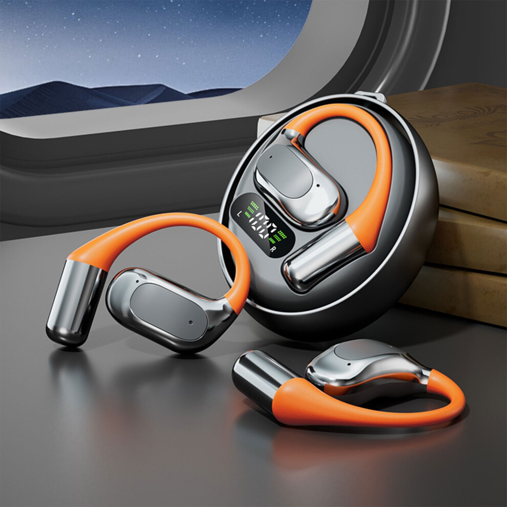 True Wireless Bluetooth Earphones Hanging Ear Noise Cancelling Bluetooth Openear Earphones Headphones Sport Over Ear Bud With Earhooks Beige 9180435440716