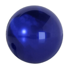 Boule décorative bleue de 15 cm (5,9 pouces) – Globe miroir creux en acier inoxydable, poli, réfléchissant et durable