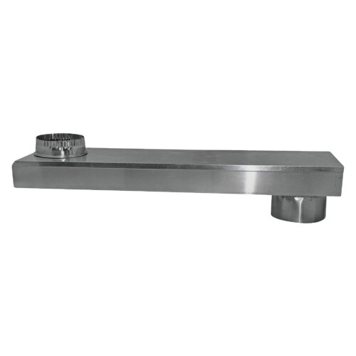 Safe-T-Duct Adjustable Periscope Vent Duct - 0-18 In. Range - Silver 2
